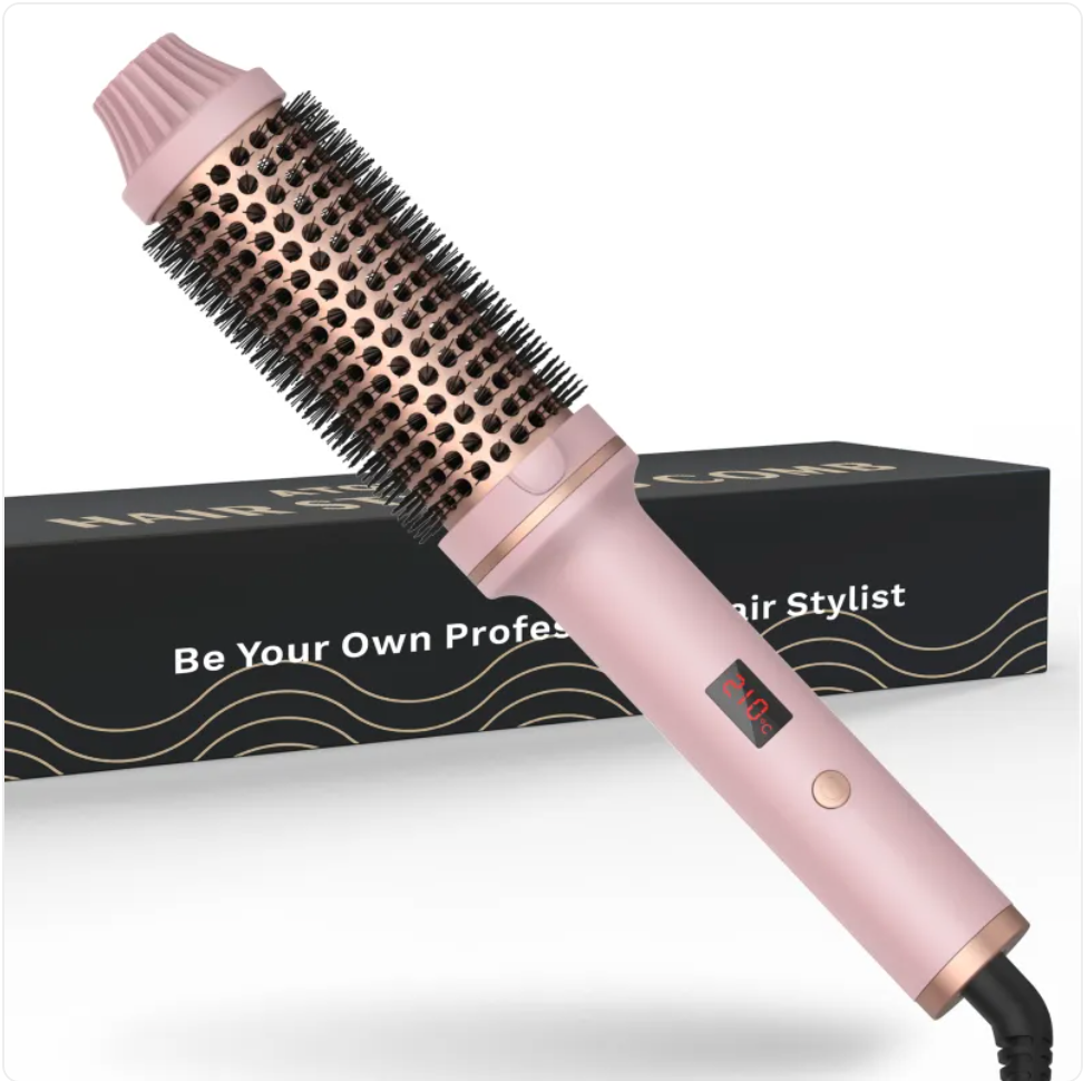 2-in-1 Hair Curler & Straightener — Negative Ion Styling Tool
